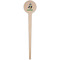 Cow Golfer Wooden 4" Food Pick - Round - Single Pick
