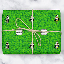 Cow Golfer Wrapping Paper (Personalized)