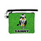 Cow Golfer Wristlet ID Cases - Front