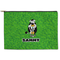 Cow Golfer Zipper Pouch (Personalized)