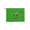 Cow Golfer Zipper Pouch - Small - 8.5"x6" (Personalized)
