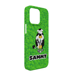 Cow Golfer iPhone Case - Plastic - iPhone 13 (Personalized)