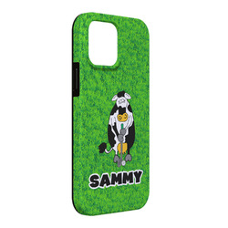 Cow Golfer iPhone Case - Rubber Lined - iPhone 13 Pro Max (Personalized)