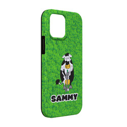 Cow Golfer iPhone Case - Rubber Lined - iPhone 13 Pro (Personalized)