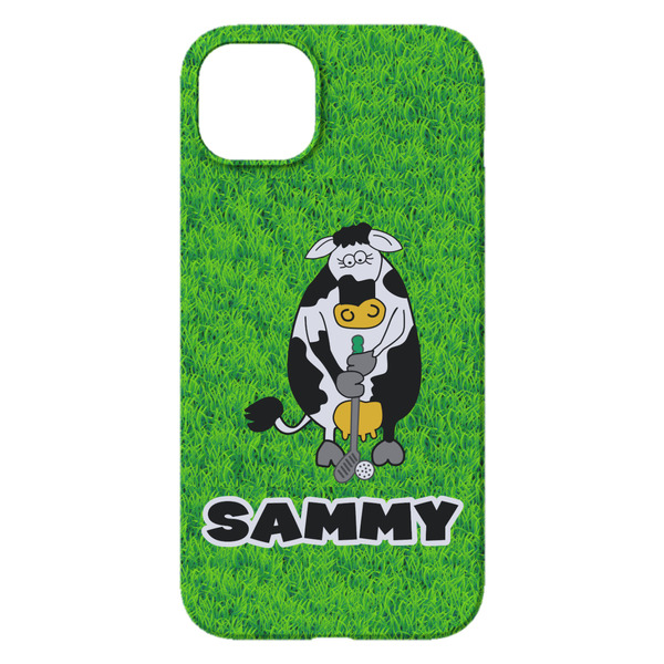 Cow Golfer iPhone 14 Plus Case - Back
