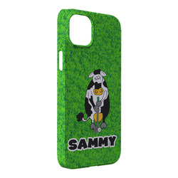 Cow Golfer iPhone Case - Plastic - iPhone 14 Pro Max (Personalized)