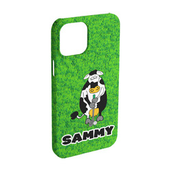 Cow Golfer iPhone Case - Plastic - iPhone 15 Pro (Personalized)