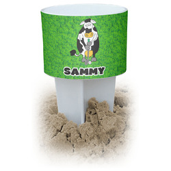 Cow Golfer Beach Spiker Drink Holder (Personalized)