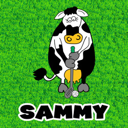 Cow Golfer