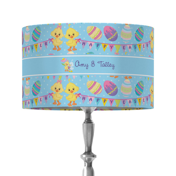Custom Happy Easter 12" Drum Lamp Shade - Fabric (Personalized)