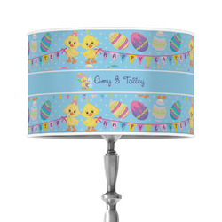 Happy Easter 12" Drum Lamp Shade - Poly-film (Personalized)