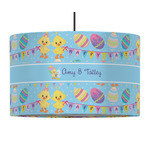Happy Easter 12" Drum Pendant Lamp - Fabric (Personalized)