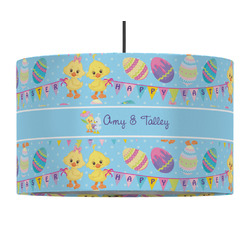 Happy Easter 12" Drum Pendant Lamp - Fabric (Personalized)