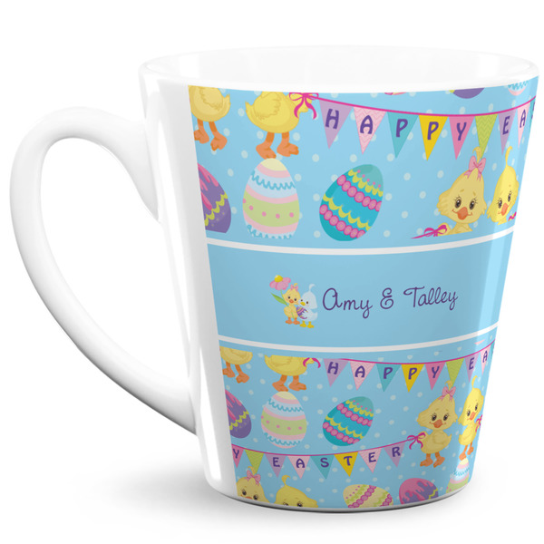 Custom Happy Easter 12 Oz Latte Mug (Personalized)