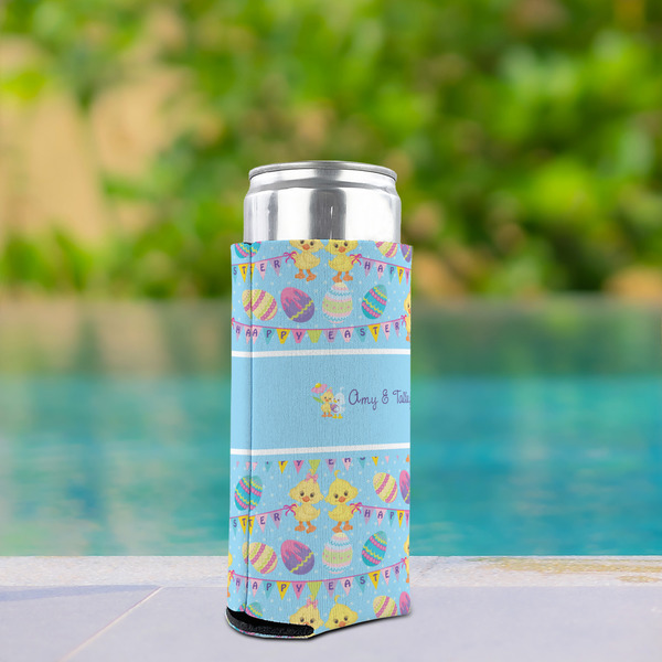 Happy Easter Can Cooler - Tall 12oz - In Context