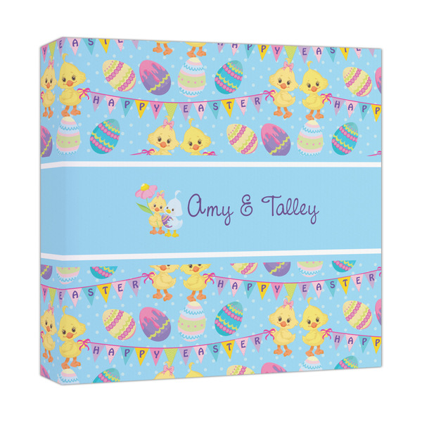 Custom Happy Easter Canvas Print - 12x12 (Personalized)