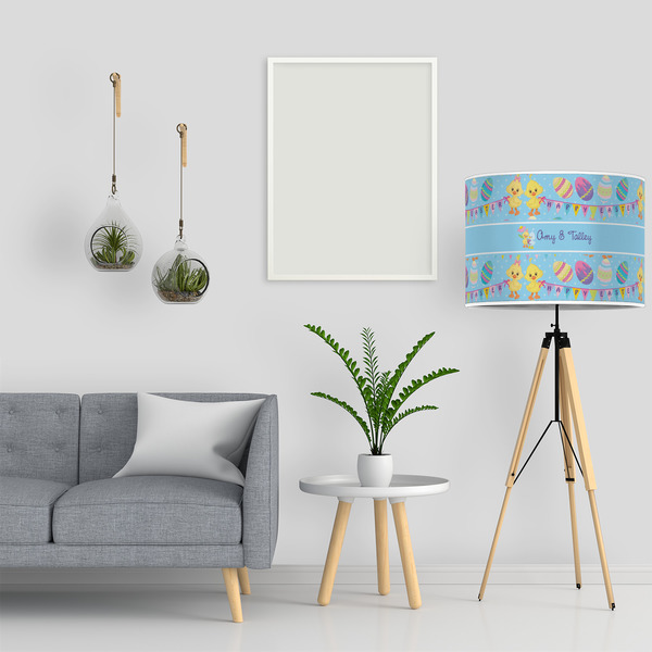 Happy Easter 16" Drum Lampshade - LIFESTYLE