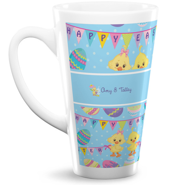 Custom Happy Easter 16 Oz Latte Mug (Personalized)