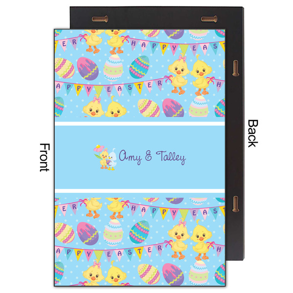 Happy Easter 20x30 Wood Print - Front & Back View