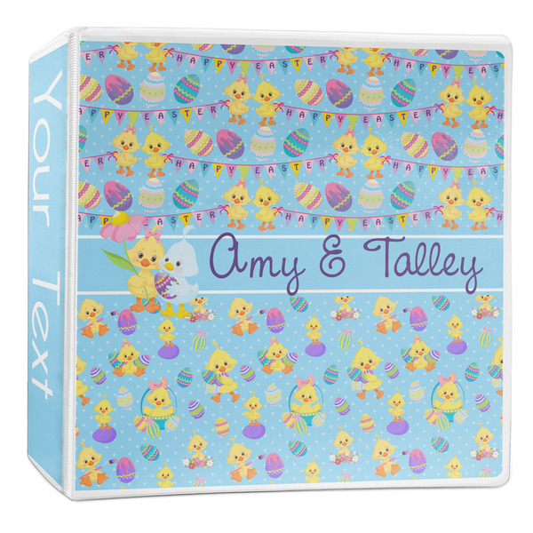 Custom Happy Easter 3-Ring Binder - 2 inch (Personalized)