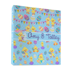 Happy Easter 3 Ring Binder - Full Wrap - 1" (Personalized)
