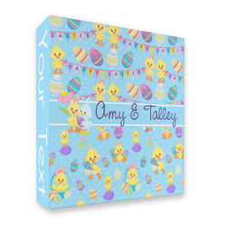 Happy Easter 3 Ring Binder - Full Wrap - 2" (Personalized)