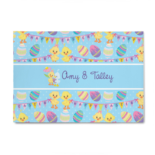 Custom Happy Easter 4' x 6' Indoor Area Rug (Personalized)