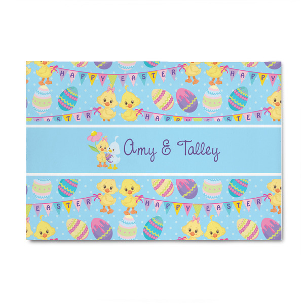 Custom Happy Easter 4' x 6' Patio Rug (Personalized)