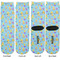 Happy Easter Adult Crew Socks - Double Pair - Front and Back - Apvl