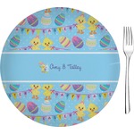 Happy Easter 8" Glass Appetizer / Dessert Plates - Single or Set (Personalized)