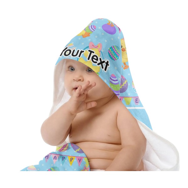 Happy Easter Baby Hooded Towel on Child