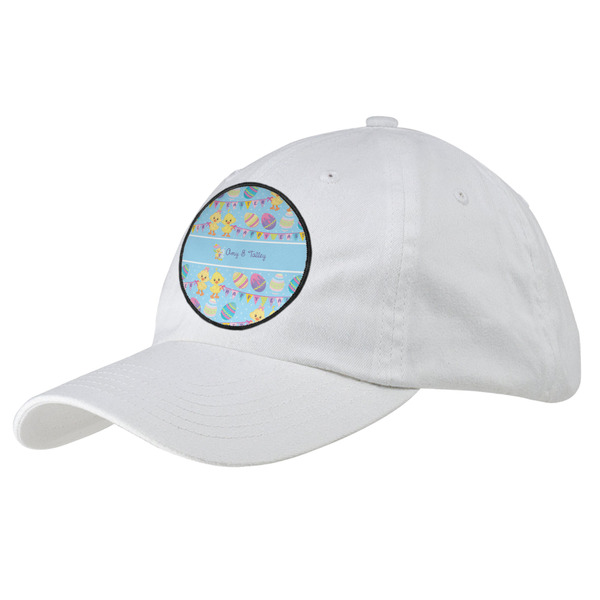 Custom Happy Easter Baseball Cap - White (Personalized)