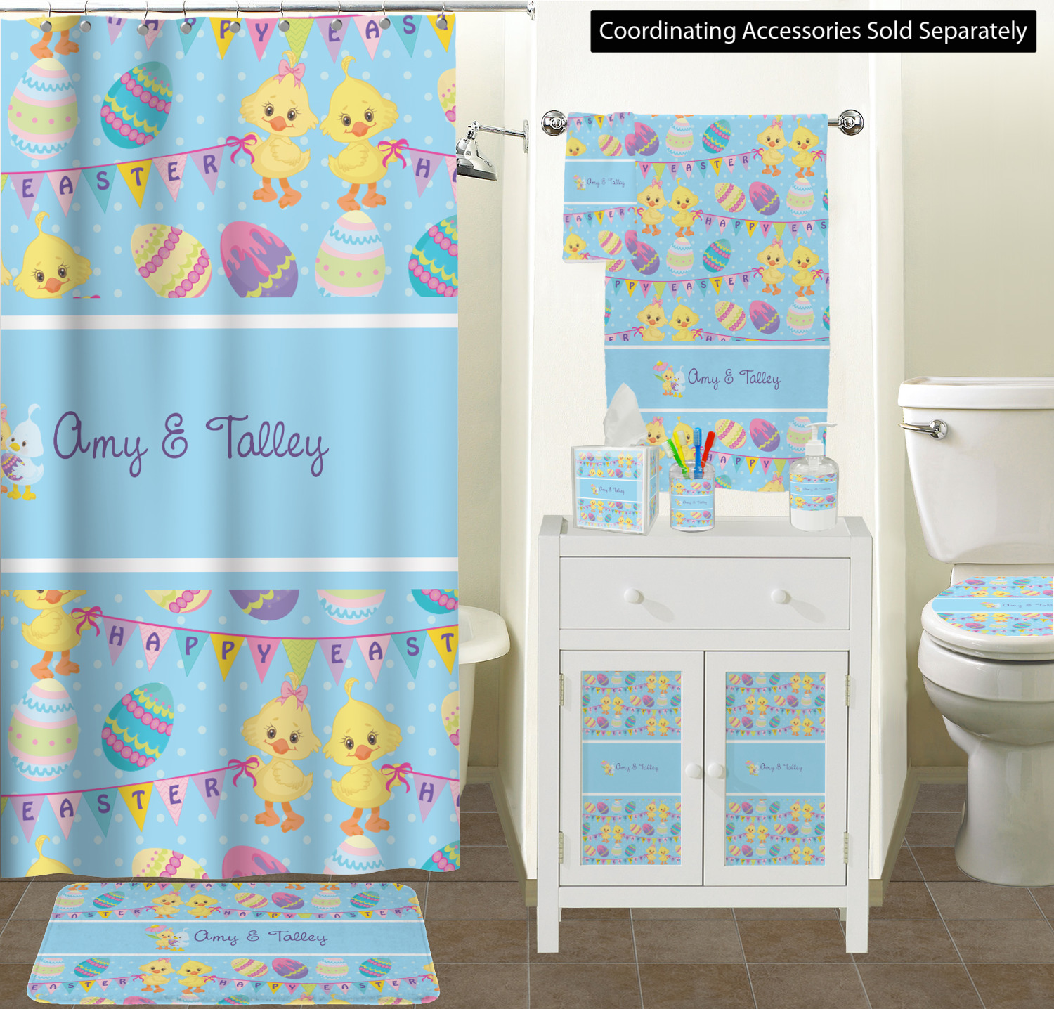 Happy Easter Bath Towel (Personalized) YouCustomizeIt