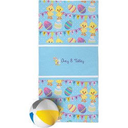 Happy Easter Beach Towel (Personalized)