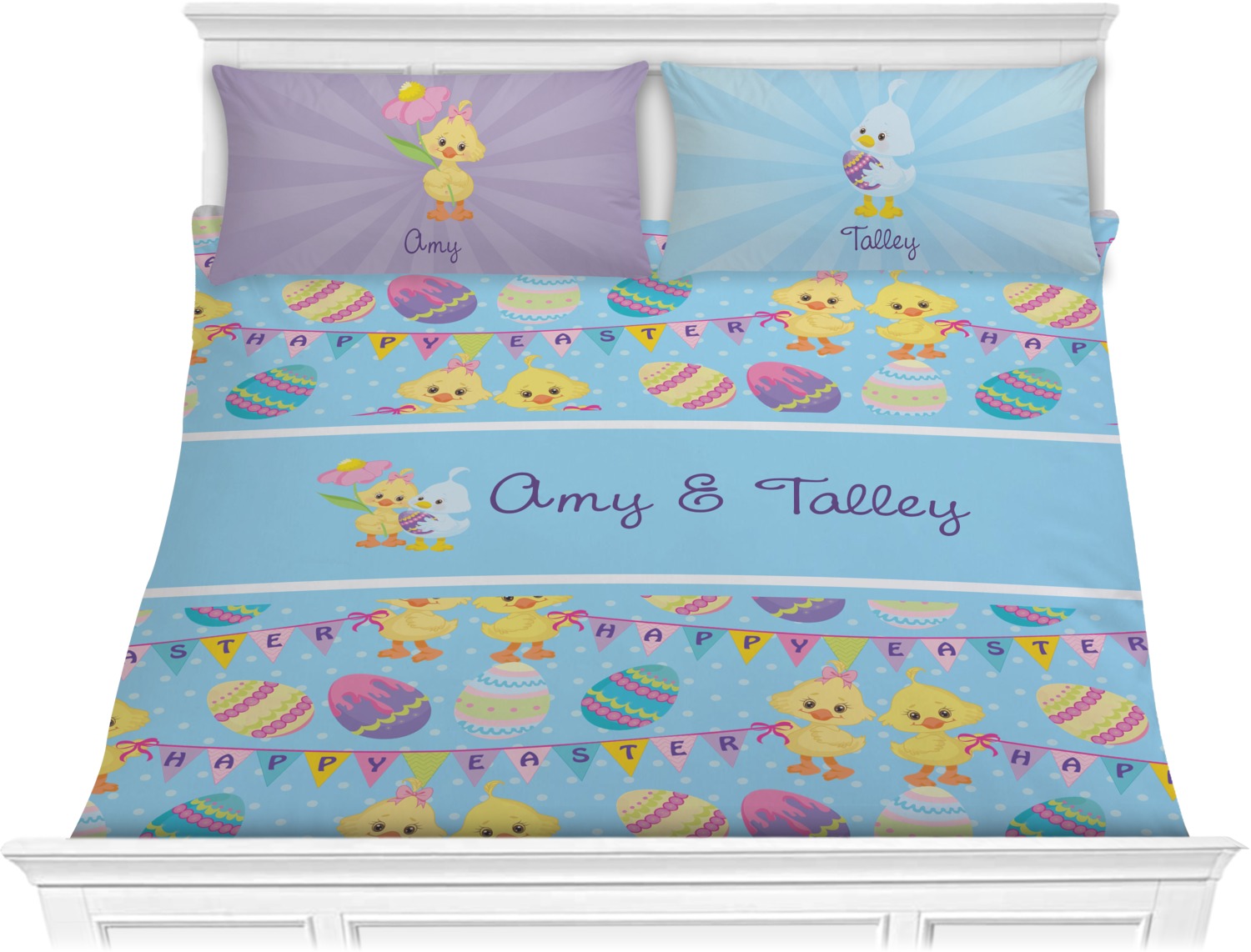 Happy Easter Comforter Set King (Personalized) YouCustomizeIt