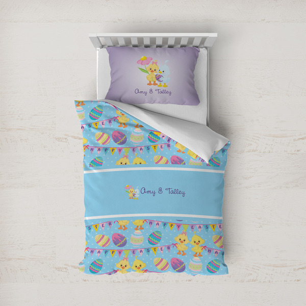 Custom Happy Easter Duvet Cover Set - Twin (Personalized)