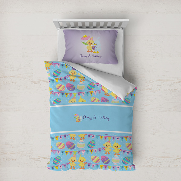 Custom Happy Easter Duvet Cover Set - Twin XL (Personalized)