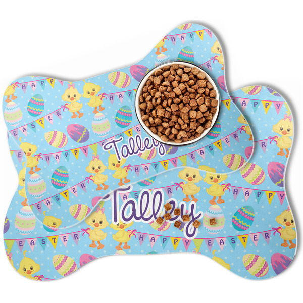 Happy Easter Bone Shaped Dog Mats - MAIN