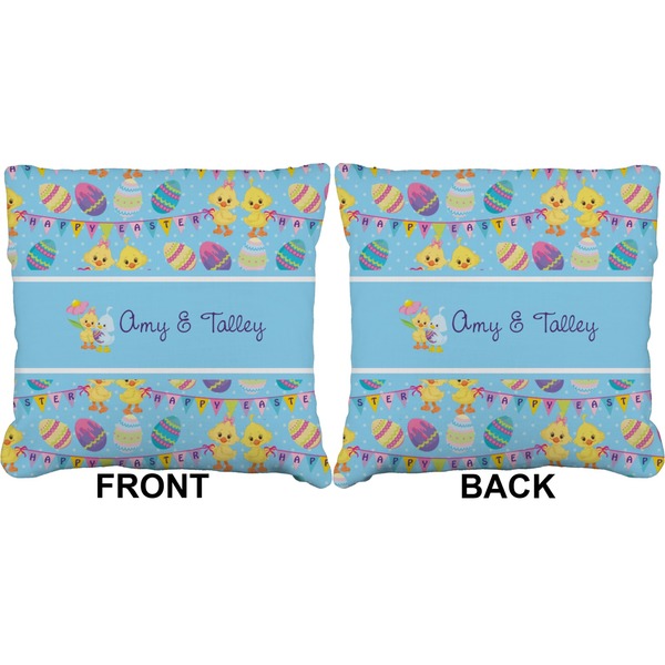 Happy Easter Burlap Pillow Approval