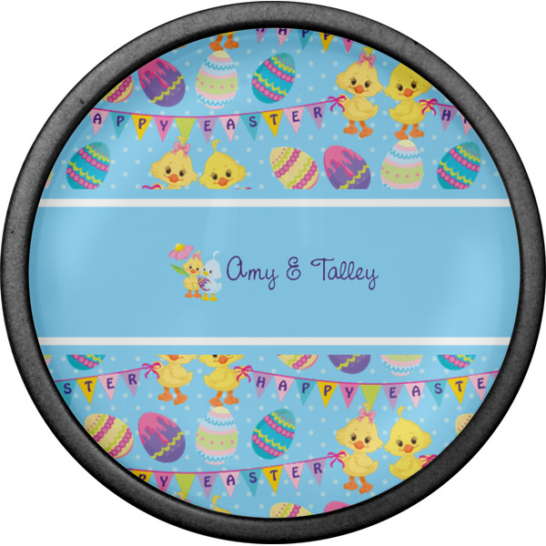 Happy Easter Cabinet Knob - Black - Front