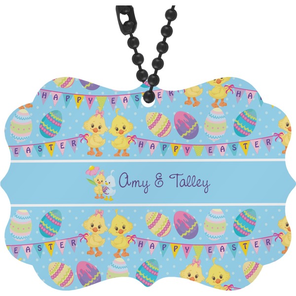 Custom Happy Easter Rear View Mirror Charm (Personalized)