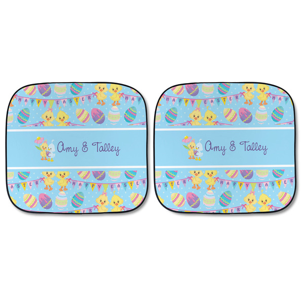 Happy Easter Car Sun Shades - FRONT