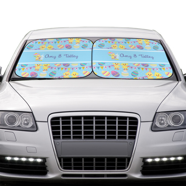 Happy Easter Car Sun Shades - IN CONTEXT