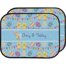 Happy Easter Car Floor Mats (Back Seat) (Personalized)