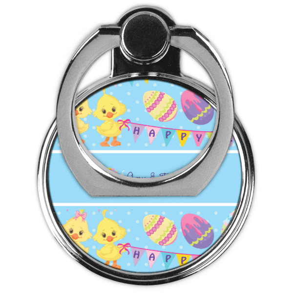 Happy Easter Cell Phone Ring Stand & Holder - Front (Collapsed)