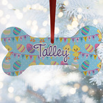 Happy Easter Ceramic Dog Ornament w/ Multiple Names