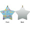 Happy Easter Ceramic Flat Ornament - Star Front & Back (APPROVAL)