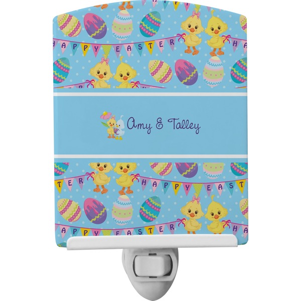 Custom Happy Easter Ceramic Night Light (Personalized)