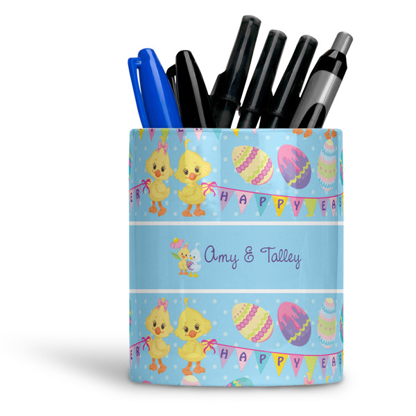 Custom Happy Easter Ceramic Pen Holder