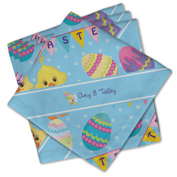 Happy Easter Cloth Cocktail Napkins - Set of 4 w/ Multiple Names